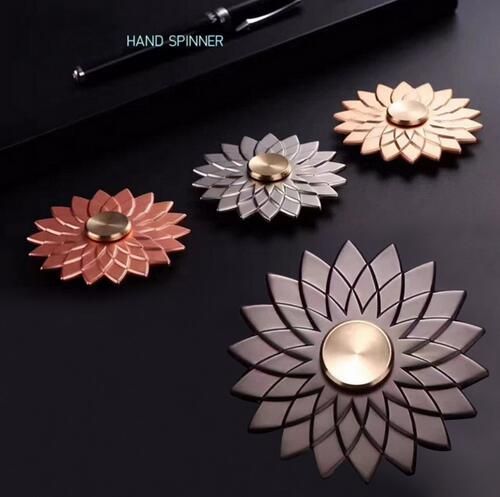 Newest Lotus Flower Fid Spinner Metal Spinner Toys Zinc Hand