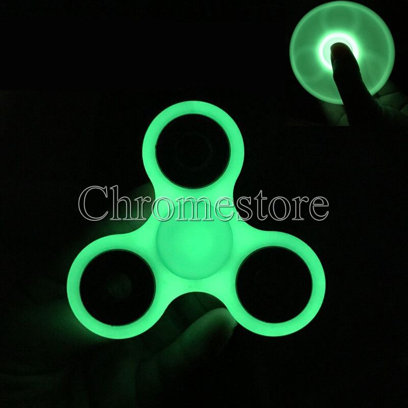 Hot Lighting White Luminous Tri Spinner Fid Toy Abs Plastic Edc