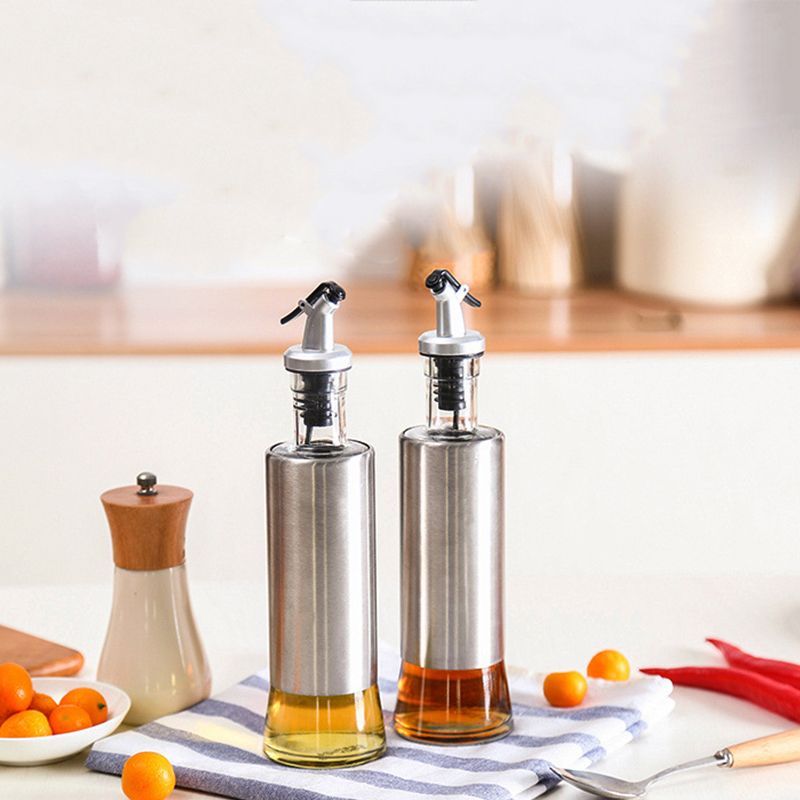 2021 Stainless Steel Olive Oil Bottles Seasoning Oil Container Storage