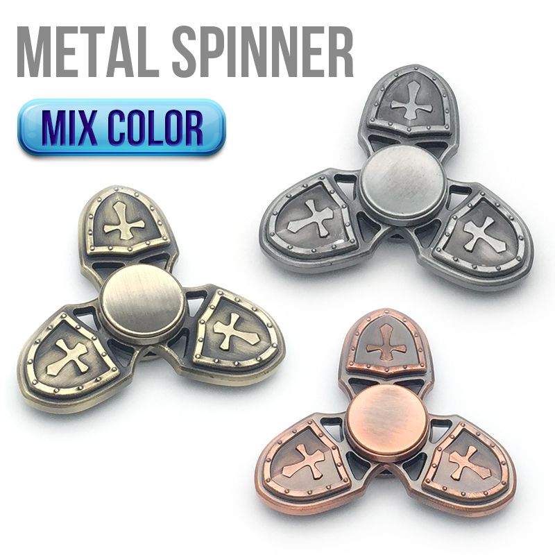 2017 High Quality Best Metal Fidget Spinner Rainbow Alloy Colorful Hand