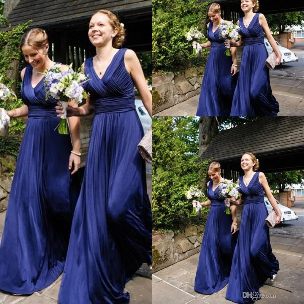 maid of honor royal blue dress