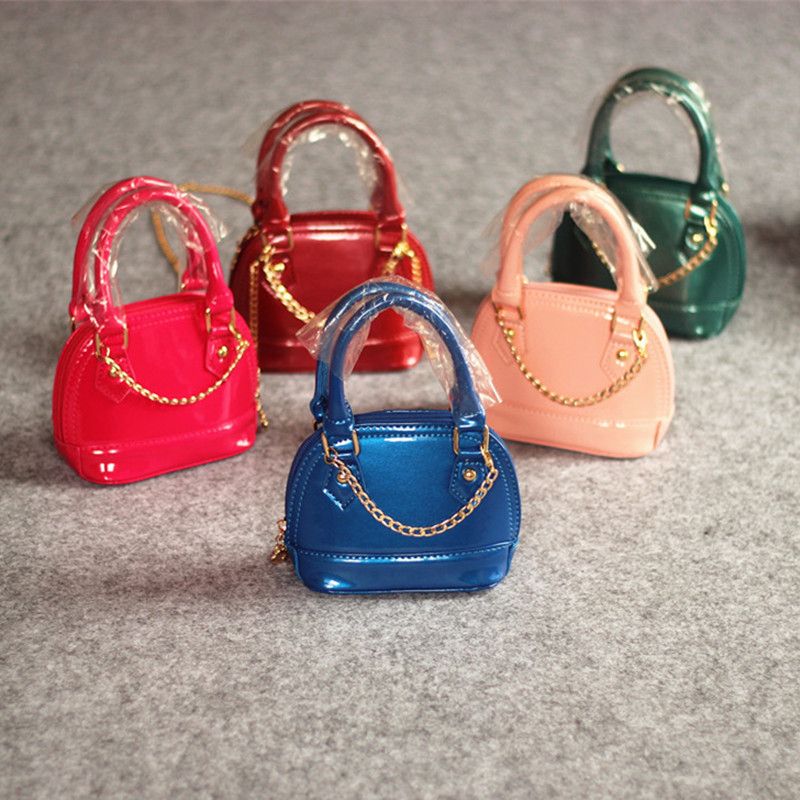 Fashion Toddler Shell Handbag Styligh Kid Girl PU Leather Bag Kids New