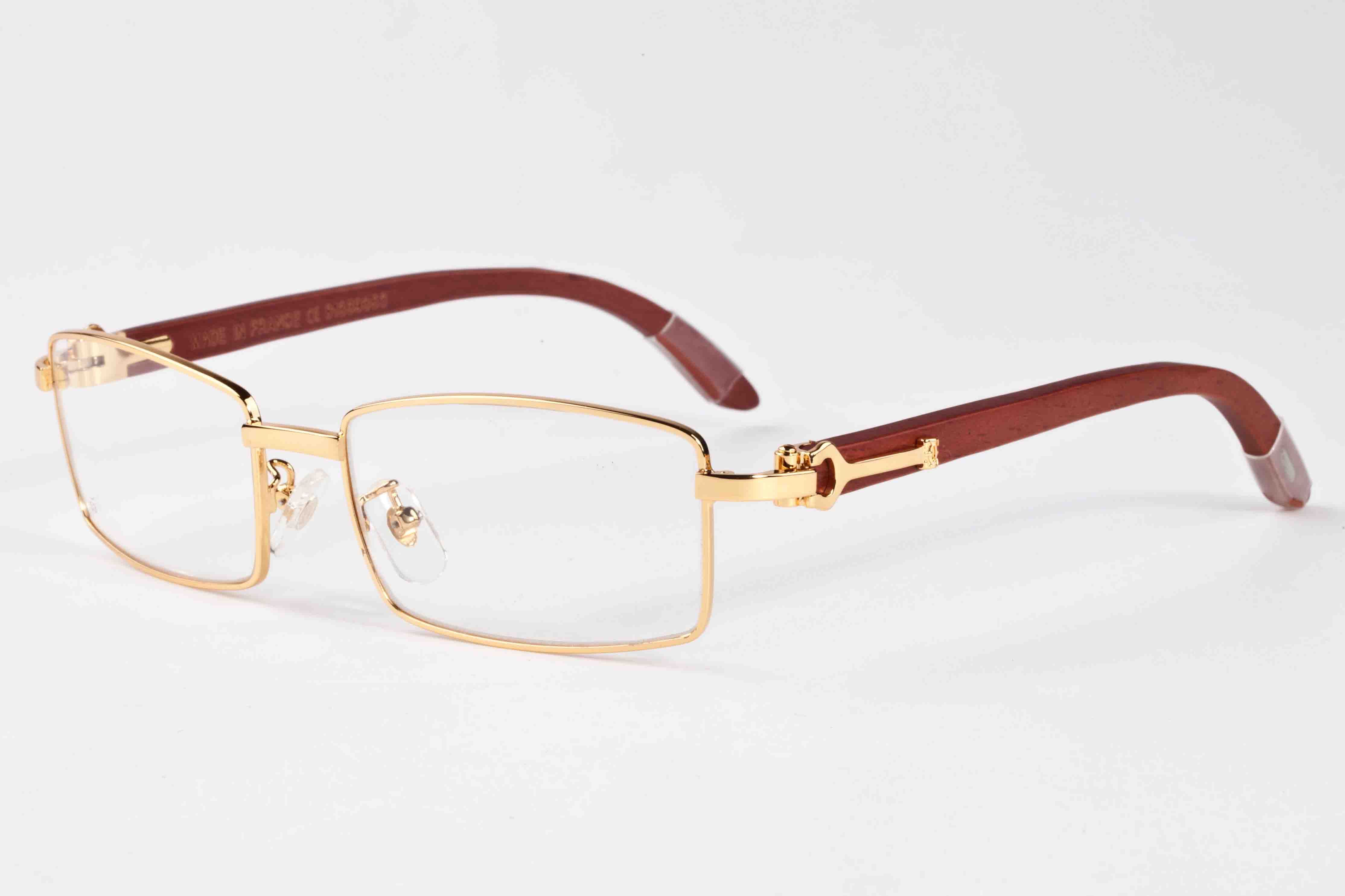 Hot Sale Brand Designer Sunglasses For Men Buffalo Horn Glasses Gold