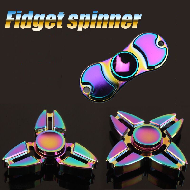 Rainbow Fid Spinner Handspinner Hand Spinner Finger Edc Toy For