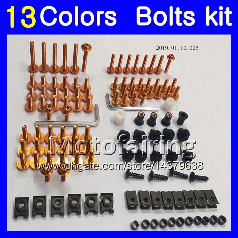 CN CNC Motorcycle Complete Fairing Bolts Kit Bodywork Screws Nuts For Kawasaki
