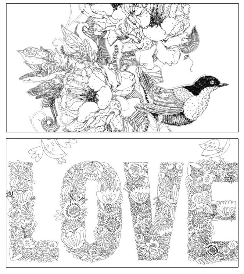 1 1dx Decompression Secret Garden Coloring Books Lost Ocean Time Travel Painted Book Colour Toys Wonderland Exploration Mandalas Theme Color Pictures