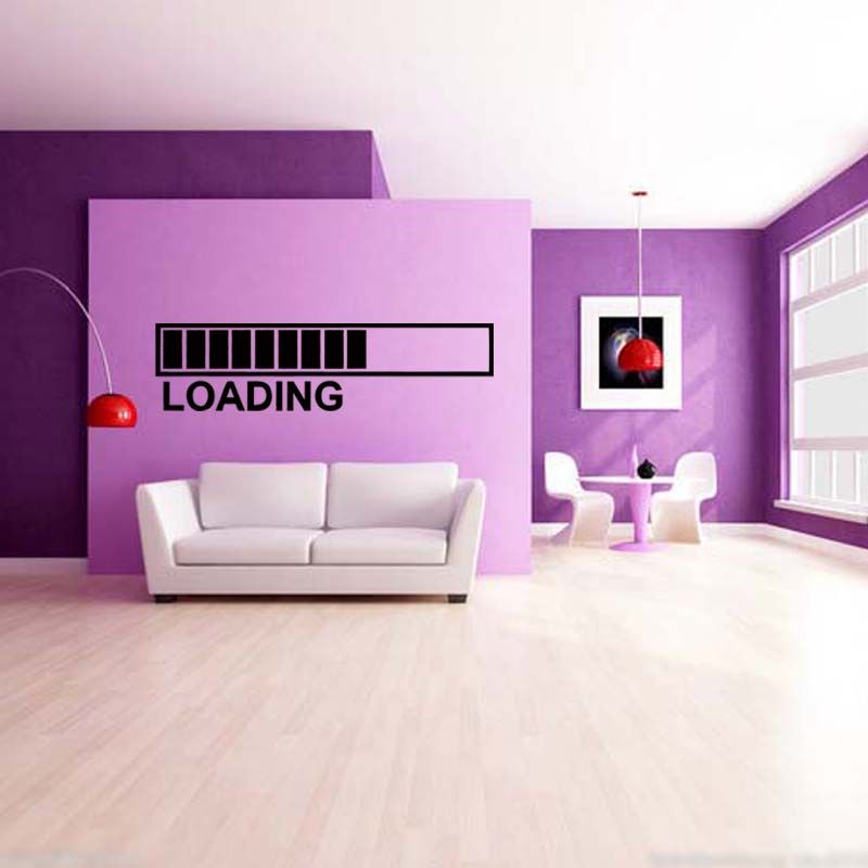 computer game wall sticker loading games large decal funny phone