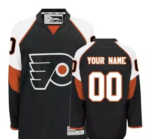 philadelphia flyers youths customized black jersey youth stadium series jersey flyers