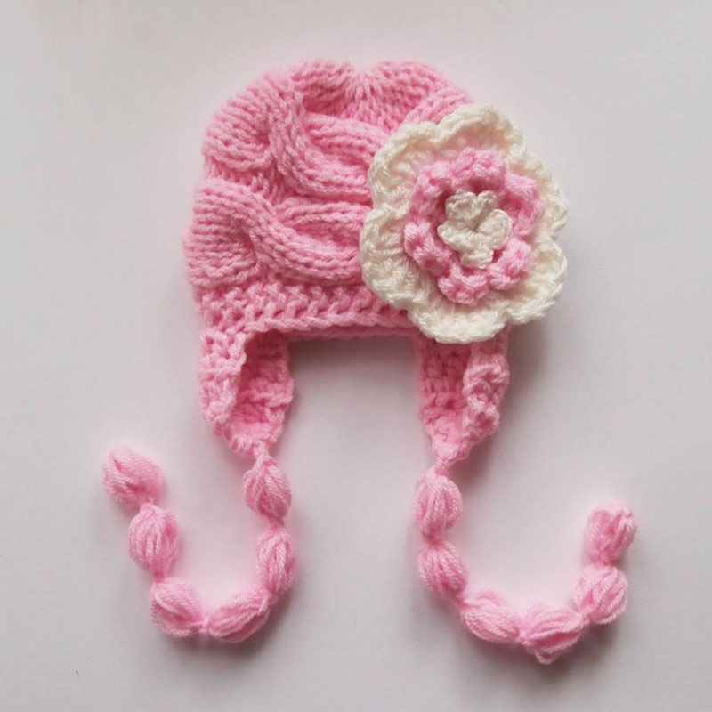newborn baby girl knitted hats