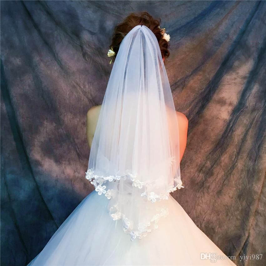 Wholesale Veils High Quality Purple White Veils For Bridal Ivory Good