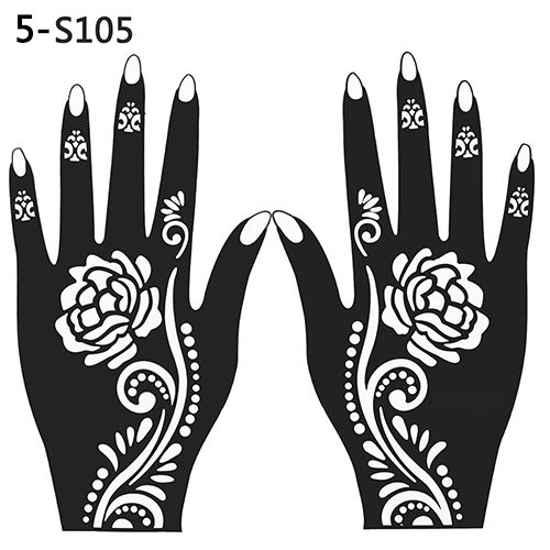 wholesale new arrival henna stencil temporary hand tattoo body arts