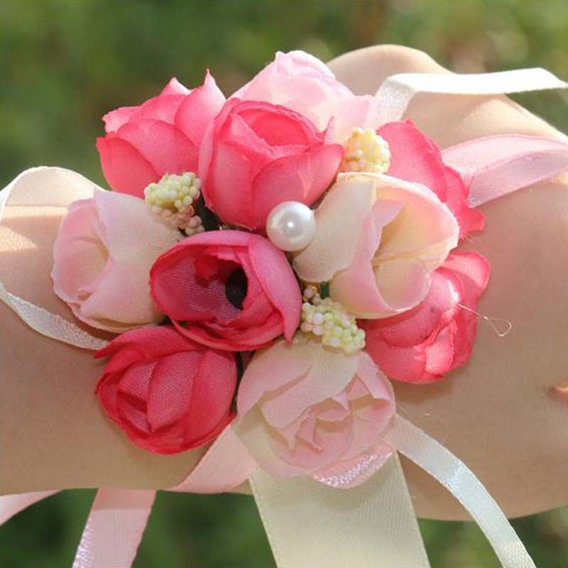 fresh flower wrist corsage for prom