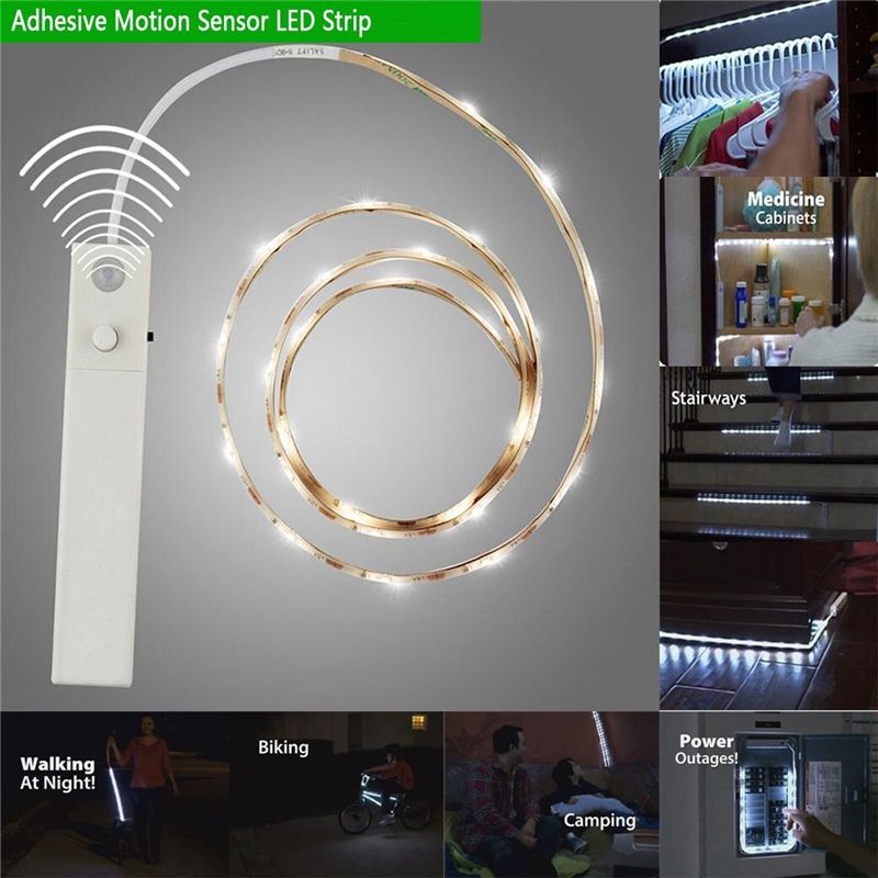 Smart Led Strips Battery Operated Motion Sensor Strip Night Smart Led Strips Battery Operated Motion Sensor Strip Night Light Activated Closet Lights Bed For Porch Hallway