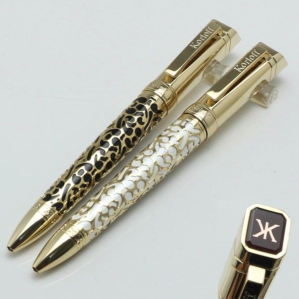 Luxury KORLOFF Ballpoint Pen Gold Embossed Barrel And Engrave Logo