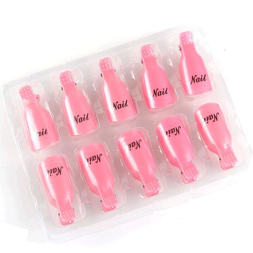 2016 Plastic Nail Polish Remover Art Soak Off Cap Clip UV Nail