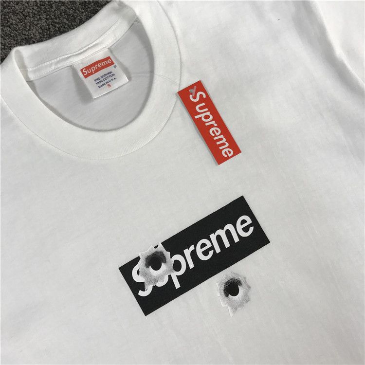 supreme bullet hole tee