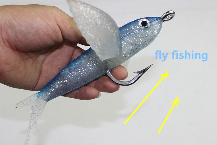 Seawater Fishing Lure flying fish 18/20CM Soft Bait Fishing Lure sea Lures S&K 