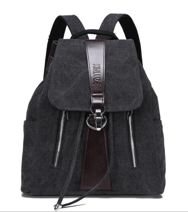 2017 Fashion Protable Canvas Backpacks Tide Campus School Bag