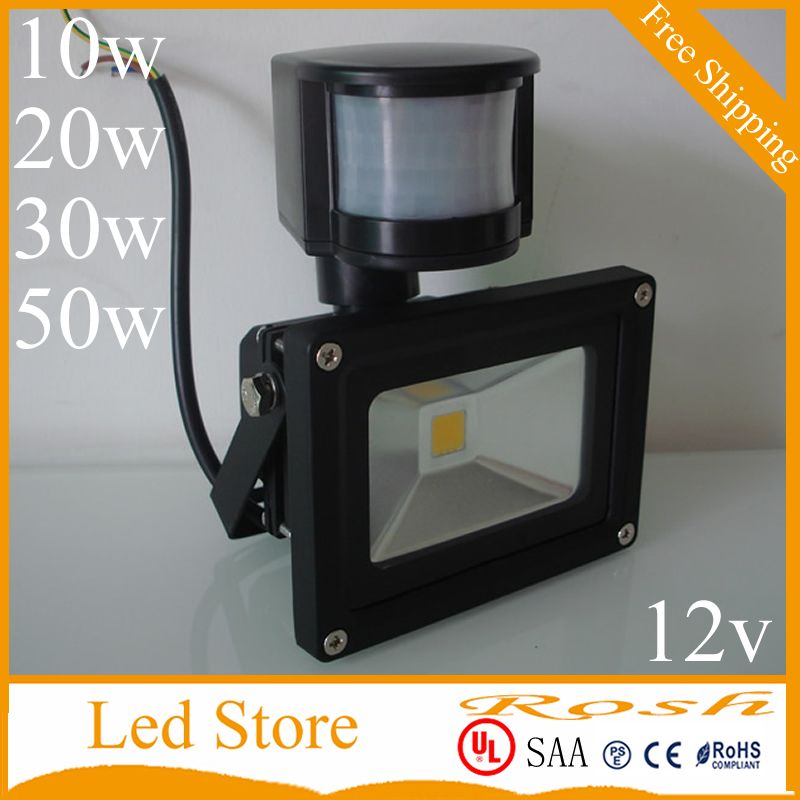 Whole Led Outdoor Lighting Floodlights 10w 20w 30w 50w 5000lm Whole Led Outdoor Lighting Floodlights 10w 20w 30w 50w 5000lm Pir Motion Sensor Security Flood Light Ip65 12v Exterior Lights Battery
