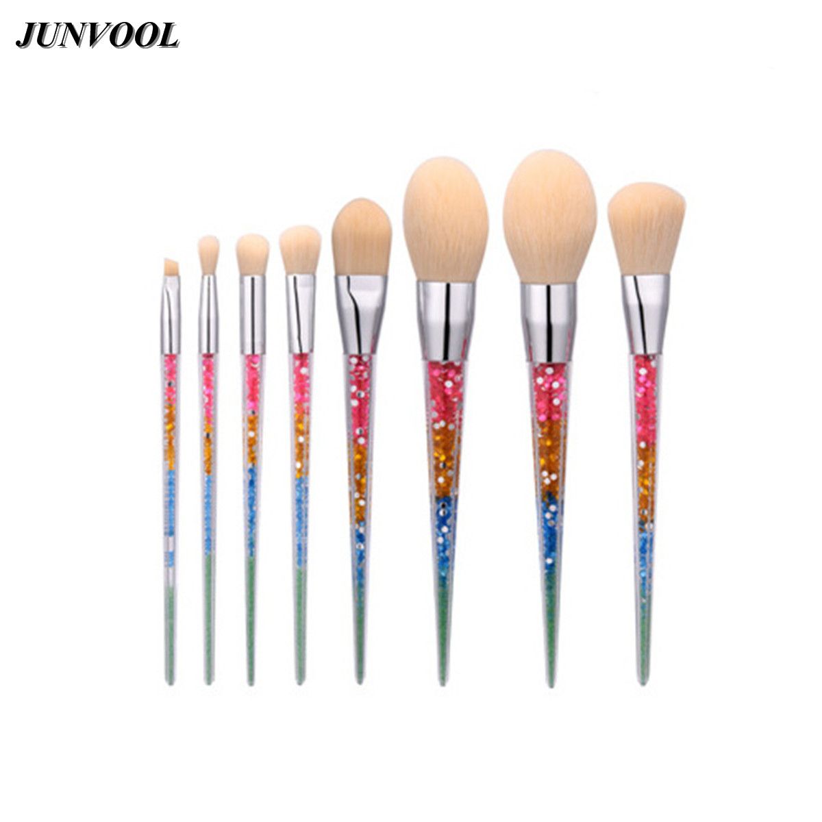 Rainbow Makeup Brushes Fantasy Set Travel Powder Eyeshadow Cosmetics