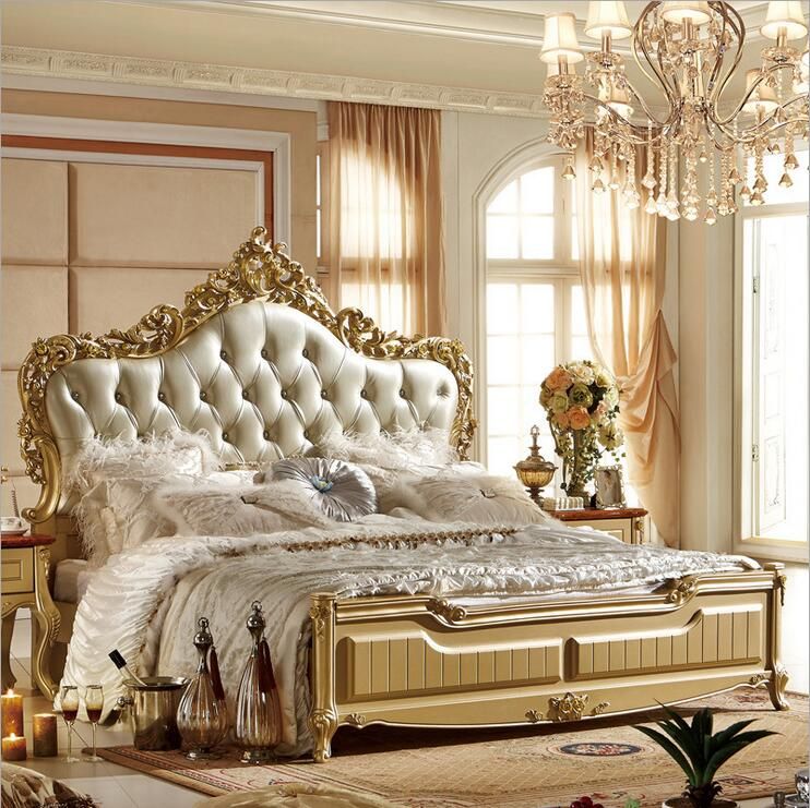 40 Factory Price King Size Leather Modern European Solid Wood Bed New Fashion Bedroom Furniture 40 Factory Price King Size Leather Modern European Solid Wood Bed New Fashion Bedroom Furniture