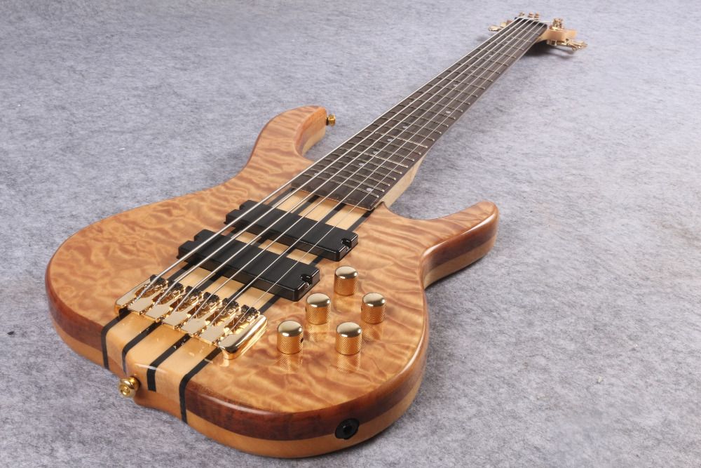 Wholesale New Arrival Custom 6 Strings Handmade Electric Bass Guitar