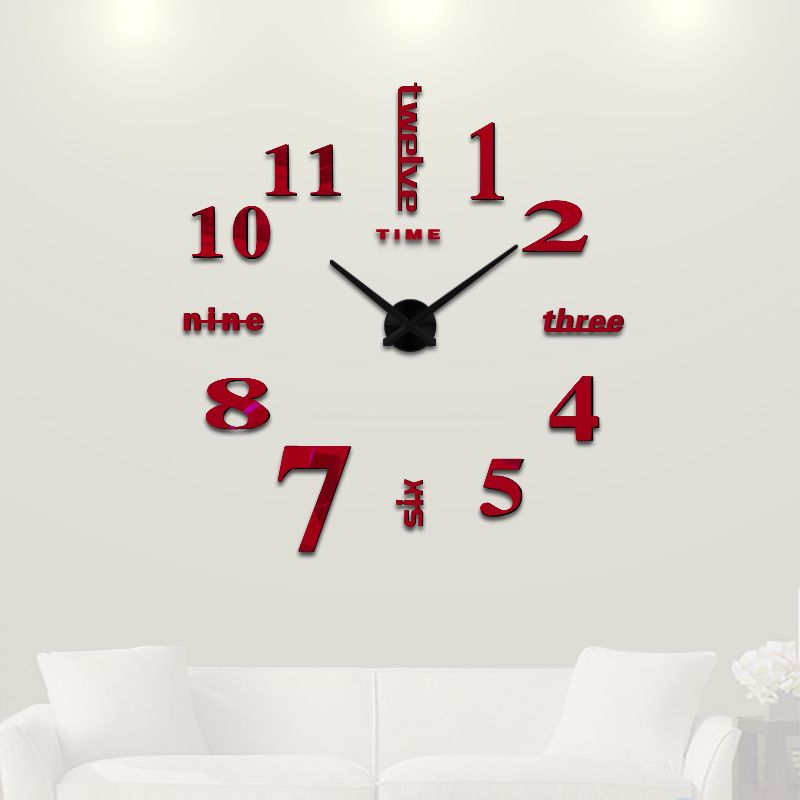 3d Big Home Decorations Mirror Wall Clock Modern Design Large 3d Big Home Decorations Mirror Wall Clock Modern Design Large Decorative Designer Watch Sticker Unique Gift