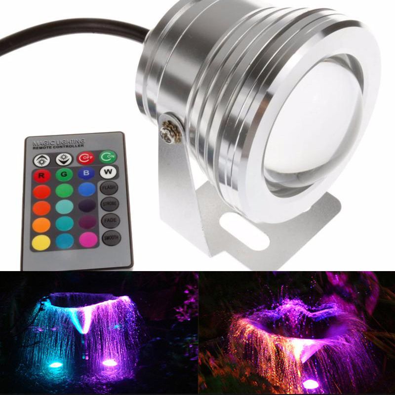 2019 10w Waterproof Swimming Pool Lights Led Underwater Spotlight 12 2019 10w Waterproof Swimming Pool Lights Led Underwater Spotlight 12 Volt Rgb Light Bulb With 24 Key Ir Remote Controller From Tobetterlife