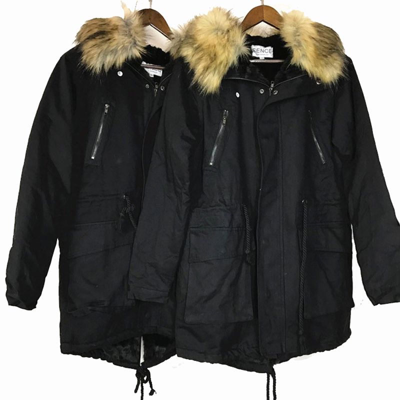 Men S Winter Warm Parka Jacket Coat Faux Fur Lined Long Hooded Outdoor Practical Wear Resistance Casual Yyg0701