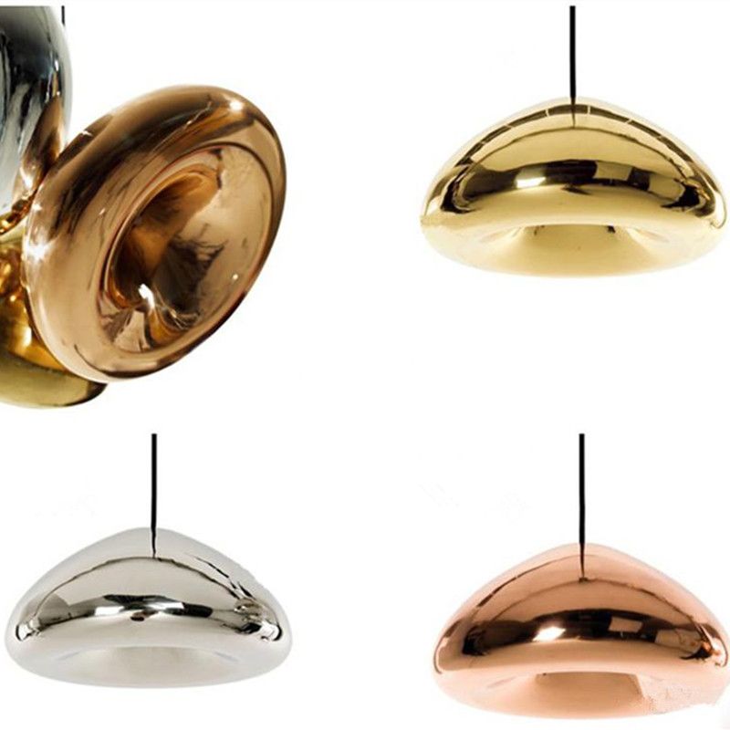 Großhandel Tom Dixon Void Pendelleuchte Light Kupfer Silber Großhandel Tom Dixon Void Pendelleuchte Light Kupfer Silber Gold Big Mini Deckenleuchte Suspension Beleuchtung Kronleuchter