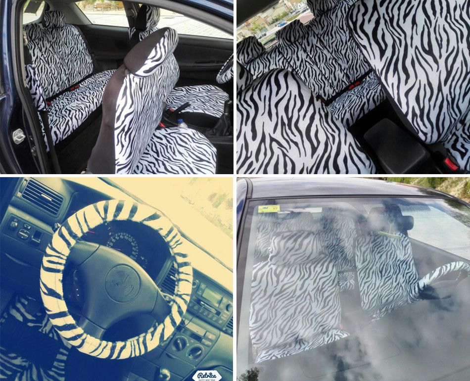 Short Plush White Zebra Seat Covers Set Universal Fit Most Car Seats Short Plush White Zebra Seat Covers Set Universal Fit Most Car Seats Steering Wheel Cover Shoulder Pad The Best Travel