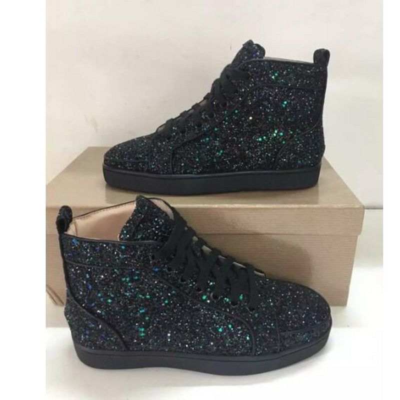 2017 Newest Fashion Men Women Red Bottom Sneakers Sexy Colorful Glitter