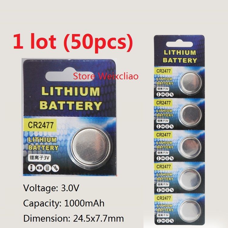 1 Cr2477 3v Lithium Li Ion Button Cell Battery Li Ion Cr 2477 3 Volt Coin Batteries Battery Replacement Battery Tender Jr From Weixcliao 52 61 Dhgate Com