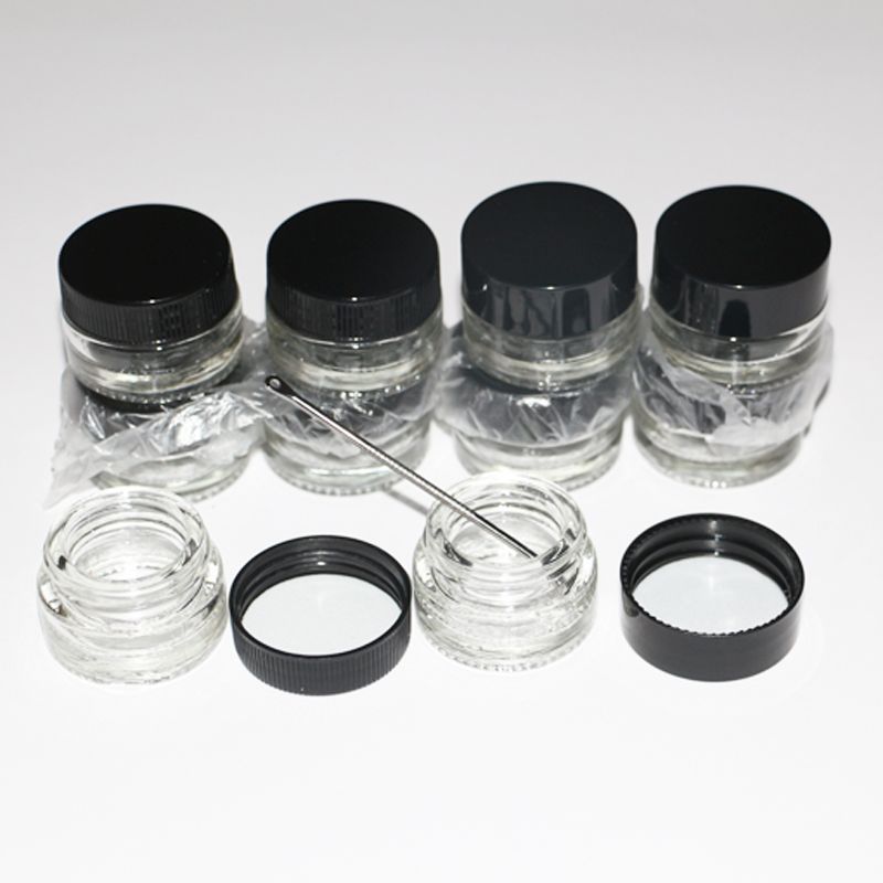 Unbreakable Transpa Glass Container Jars 5ml Pyrex Food Warmer Custom Small Dab Wax Vaporizer Jar With Lid
