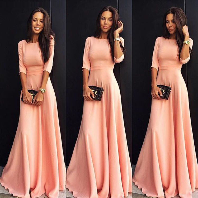 light coral pink dress