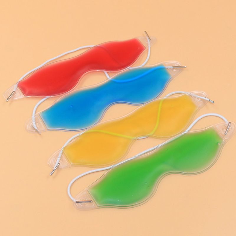 Gel Ice Cooling Eye Mask Cold Pack Warm Relaxing Relief Goggles