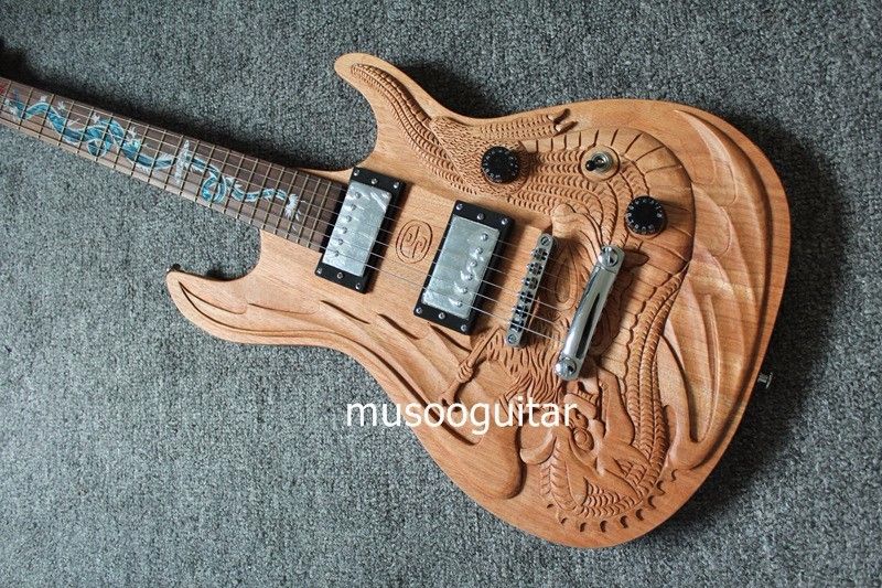 Compra Nueva Marca A Mano Tallada Guitarra Eléctrica Con Diseño De Dragón  Barato | Entrega Rápida Y Calidad | Es.Dhgate