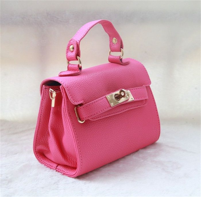 Fashion Kids PU Leather Handbag Baby Tote Bag Girls Designer Mini