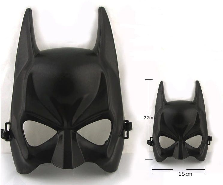 Plain black bat masque super-héros Déguisement Mascarade Halloween l'homme grand homme 