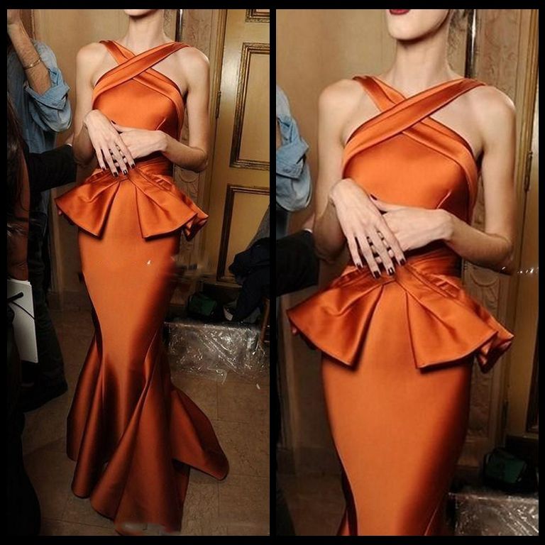 robe soirée orange