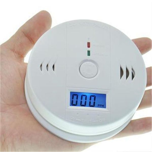 Detector de Monóxido de Carbono CO Sistema de Alarma Para Seguridad en el Hogar Envenenador Sensor de Gas de Humo Alarmas de Advertencia Probador con Pantalla LCD
