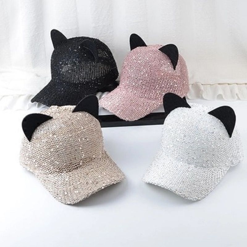 cat ear baseball cap