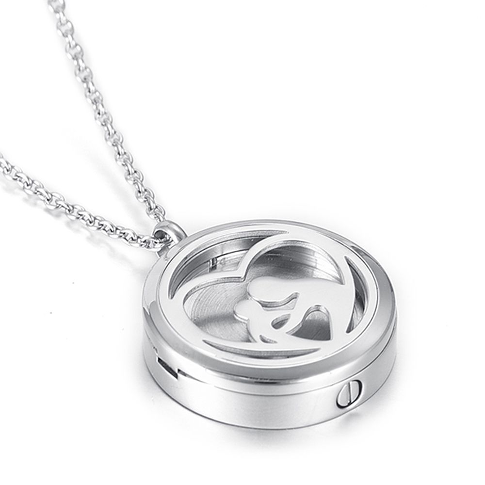 Whole Mom And Child Perfume Locket Cremation Jewelry For Family Whole Mom And Child Perfume Locket Cremation Jewelry For Family Loss Urn Pendants Hold Ashes Keepsake Necklace Pendant Only Name
