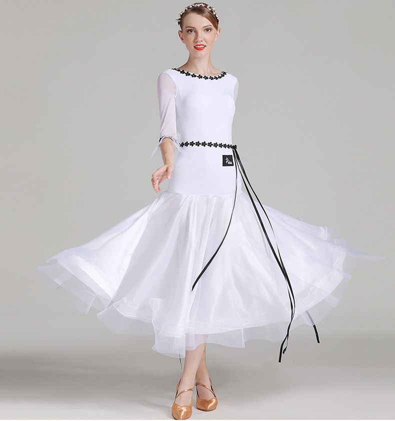 white ballroom dresses
