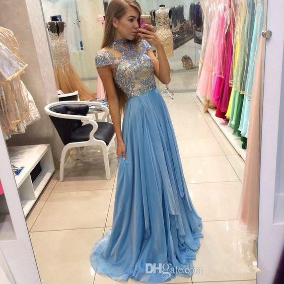 girls light blue party dress