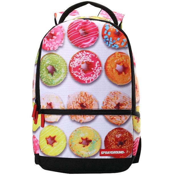 Colorful Doughnut Backpack Sprayground Daypack Donut Food Schoolbag