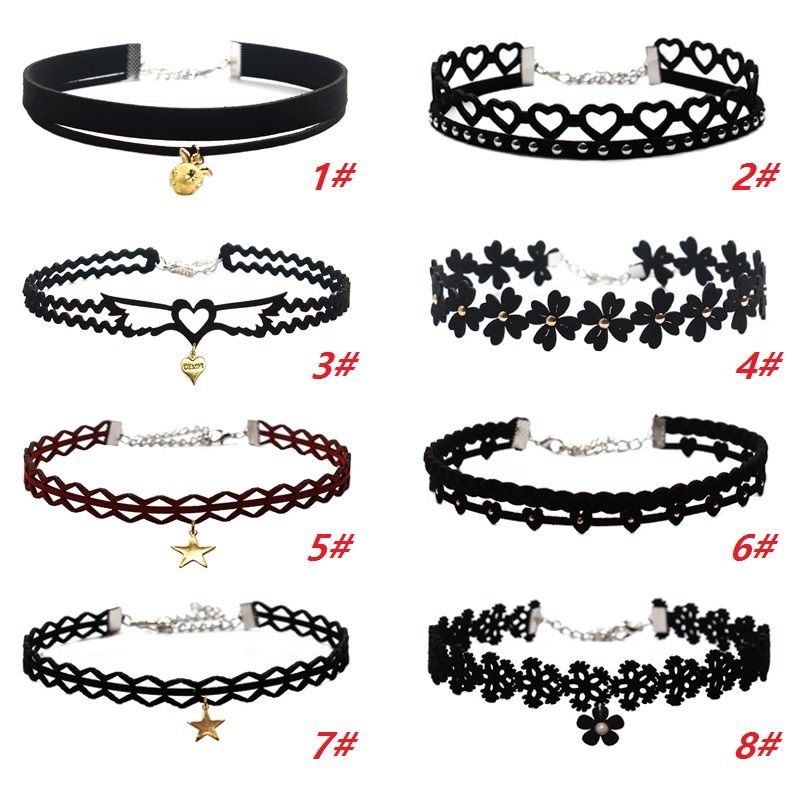 2020 New Hot Sale Multi Layer Tattoo Choker Necklace Charm ...