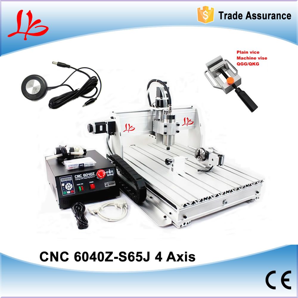 2020 4 Axis Cnc Wood Engraving Machine 6040Z S65J, 800W From Zhongme589