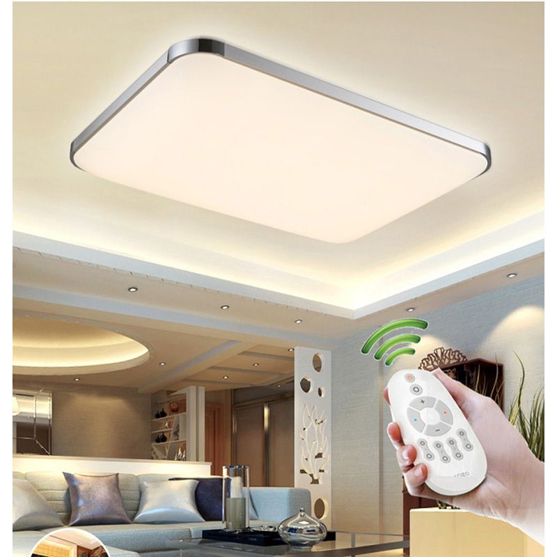 2018 Modern Square Rectangle Stepless Dimmer Indoor Led Ceiling Lamp 2018 Modern Square Rectangle Stepless Dimmer Indoor Led Ceiling Lamp Bed Room Living Balcony Slim Light 220v From Ledzzmall 76 09 Dhgate