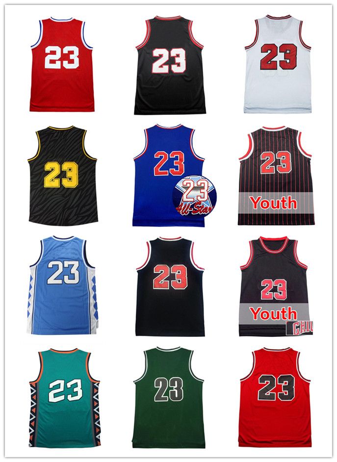 2018 Men Mesh 23 Basketball Jersey Cheap Youth Kid 23 Jersey Sales